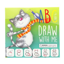 Drawing with Alphabet Learning Letters Tracing ABC Handwriting Toys Set Educational Game Birthday Gift for Preschool Activities Girl Boy 3-6 Years Old Kids