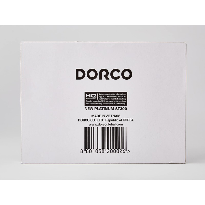 Dorco ST-300 Double Edged Replacement Blades, Set of 100 (200
