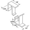 Prime-Line L 5799 Screen Frame Holder, Top and Bottom, Black,