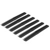 6pcs Carbon Fine Cutting Combs Salon Barber Plastic Hairdressing Flat