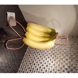 Rose Gold Banana Holder Free Standing Help's To Ripen Fruit Evenly