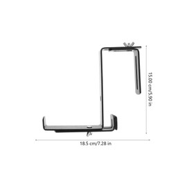 Happyyami 2PCS Window Box Brackets Balcony Railing Hook Botanical Decor Hanging Baskets for Plants Metal Hanger Balcony Brackets Wall Mounted Hook Over The Deck Brackets Flowerpot Hook Flower Box…