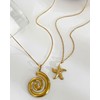 LANWLOSI 2 PCS Gold Starfish Shell Necklaces for Women Trendy