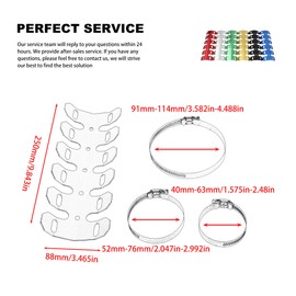 ABCERRSI Motorcycle Metal Heat Shield Cover,Universal 9.8in Exhaust Pipe Anti Hot Ironing Tail Heat Shield Cover for All Off Road ATV Dirt Bike Racing(Blue)