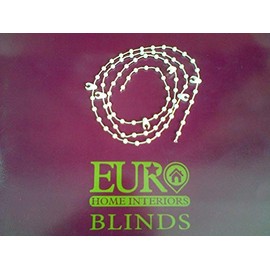 Blindspares White Bottom Chain for 127mm/5" Vertical Blinds - 100 clips