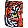 Tiger Eye Patch Iron On Embroidered Tiger Patch with Instruction