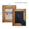 4x6 Wood Picture Frames Brown, Live Edge Rustic Photo Frame