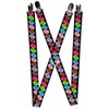 Buckle-Down Unisex Donuts Braces, multicoloured, One Size