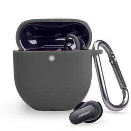 Funda de silicona para auriculares Bose QuietComfort II 2022, funda protectora de silicona suave a prueba de golpes para auriculares Bose QuietComfort II (gris oscuro)
