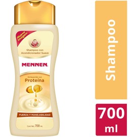 Mennen Shampoo Fuerza y Manejabilidad Proteína 700 ml. Fórmula Suave 2 en 1 que Limpia y Acondiciona el Cabello, Dejándolo Lleno de Vitalidad y con un Agradable Aroma