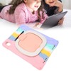 Tablet Case Silicone Hard PC Precise Cutouts Adjustable Strap 360