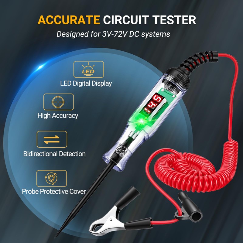 41PCS Terminal Removal Tool Kit with Pin Extractor and 3V-72V