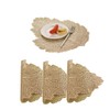 Hosoncovy Leaf Shaped Placemats Set of 4 ,Table Mats Set