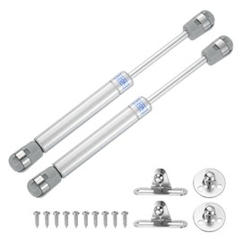 sourcing map 8 Inch 120N/26lb Gas Shock Strut Lift Support, Gas Spring for RV, Bed Floor, Hatch Door, TV Cabinet, Box Lid (Silver, Set of 4)