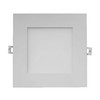 Perlglow 8 inch Slim Ultra-Thin Square Downlight Luminaire, White Finish,