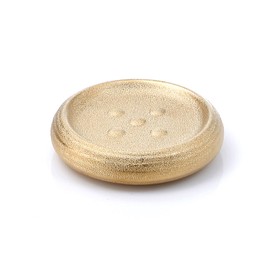Gedy G-Astrid Bathroom Dish Gold, Size 2.6 X 12 X 12 CM Weight 0.25 Kg, Ceramic Soap Holder, 2 Year Warranty, Unica