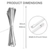 Aroono 38 inch-15PCS Heavy Duty Metal Zip Ties, 337lb Max