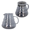 Electroplated Grey Coffee Pot High Borosilicate Glass Hand Coffee Server