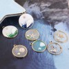 Ximalun 40pcs Open Bezel Pendants Open Back Pendant Blanks Hollow