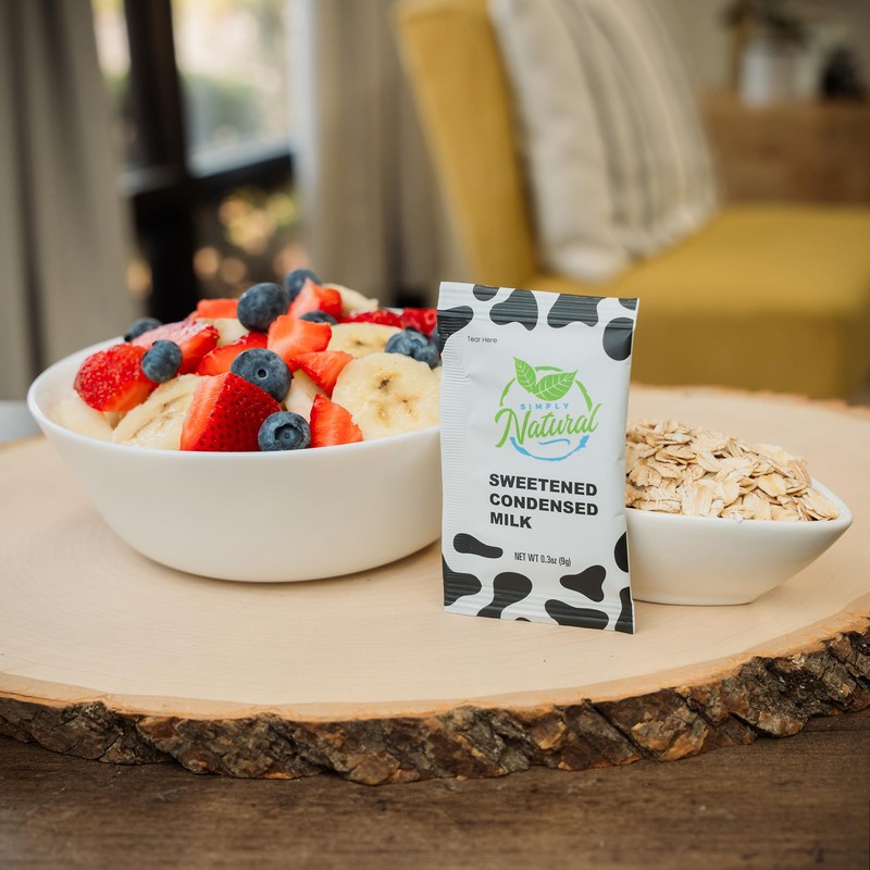 Simply Natural Sweetened Condensed Milk Creamer Single-Serve 9 grams sachet,