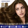 Chestnut Brown Hair Dye Shampoo for Women & Men, Color