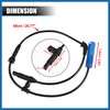 A ABSOPRO 2pcs Front Left/Right Car ABS Sensor Wheel Speed