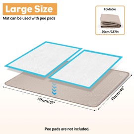 57" x40" Pee Pad Holder for Dogs Puppy Pad Holder Khaki