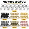 Swivel Clasp Hooks, Anezus 80Pcs Key Chain Clip Hooks, D