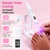 Gel Toe Nail Press ons kit with UV Light, French