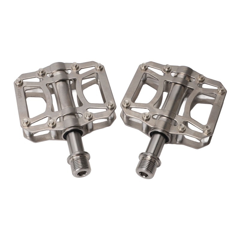 2PCS Folding Bike Pedals Ti Alloy Non Slip 3 Sealed