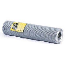 Hardware Cloth Galvanized Wire Mesh: 48 in x 50 ft Garden Welded Fence Roll 1/2 inch Square Mesh 19 Gauge Chicken Rabbit Snake Cage Heavy Duty Welding Fencing