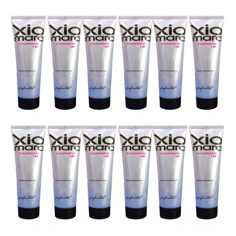 Xiomara Gel Cabello Maxima Fijación Aspecto Húmedo 250g 12pz
