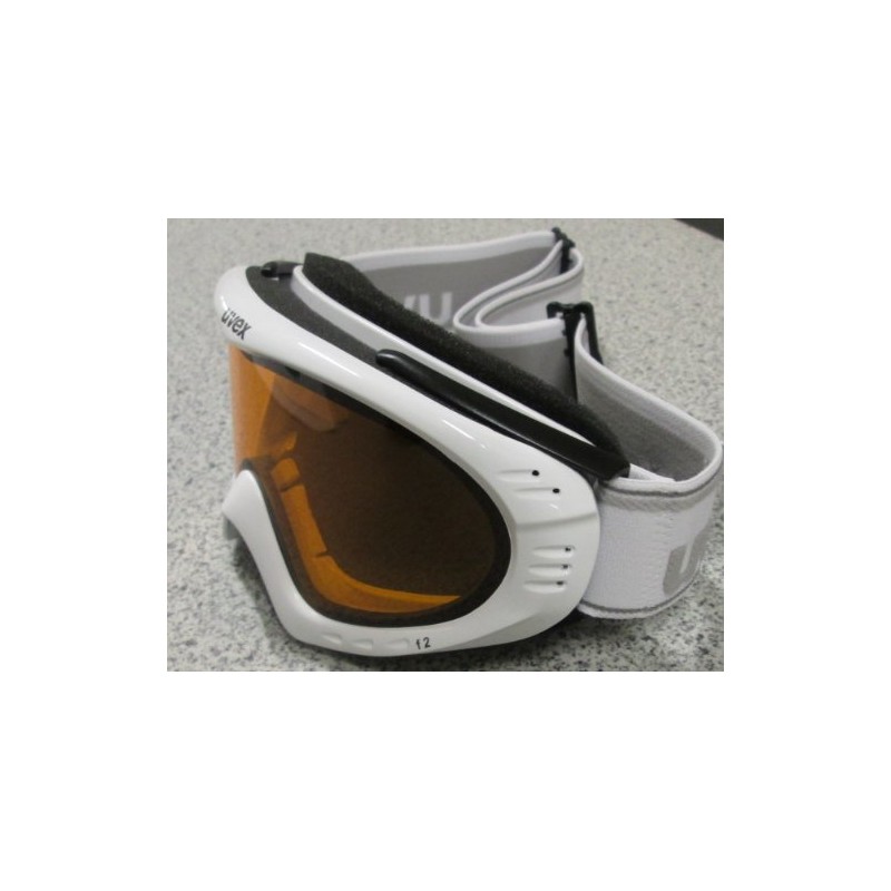 Uvex F2 Ski Google - Polar White, Size 1