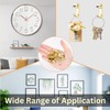Hardware-Solutions 100 PCS Single Brass Plated Steel Picture Hooks with