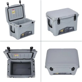 Unbranded 35Quart Hard Camping Cooler Portable Ice Chest Cooler Box for Picnic BBQ Fishing