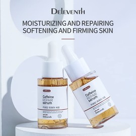 DEleventh Korean Brand Caffeine + Ecytoin Anti-Ageing, Anti-Oxidation, Repair Face Serum 30 ml / Improve Skin Luster, Lock Moisture, Fade Fine Lines, Relieve Skin, Rejuvenate Young Beauty