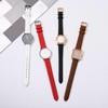 WOCCI 18mm Watch Strap with Rose Gold Buckle, Elegant Genuine