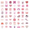 Pink Bookish Stickers 61pcs, Book Stickers for Kindle, Pink Stickers