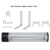 240mm Reservoir Water Cooling Cylindrical 4 Holes G1/4 Thread Acrylic