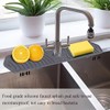 Generic Kitchen Sink Splash Guard Mat, Silicone Faucet Mat Handle