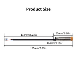 Toaiot 3D Printer Accessories - Kobra2 Replacement Part: Auto Bed Leveling Sensor Pinda Probe M12 Capacitive Proximity Switch Leveling Tool for Heated Bed