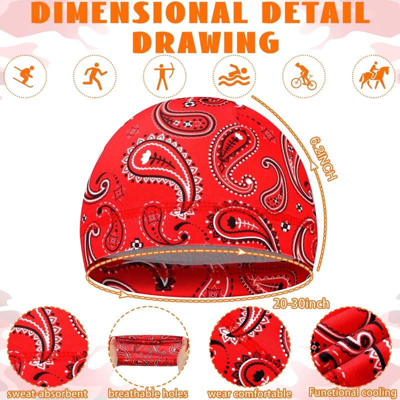 Tarpop 10 Pcs Men Cooling Skull Caps Welding Hard Helmet