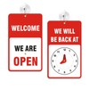 Open Signs for Business with Suction Cups, “We Will Be