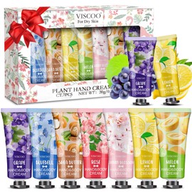 VISCOO 7 Pack Hand Cream Gifts Set for Women, Mothers Day Gifts, Teacher Appreciation Gift, Nurses Week Gift, Bulk Gifts for Women, Moisturizing Mini Hand Lotion Travel Size for Dry Cracked Hands