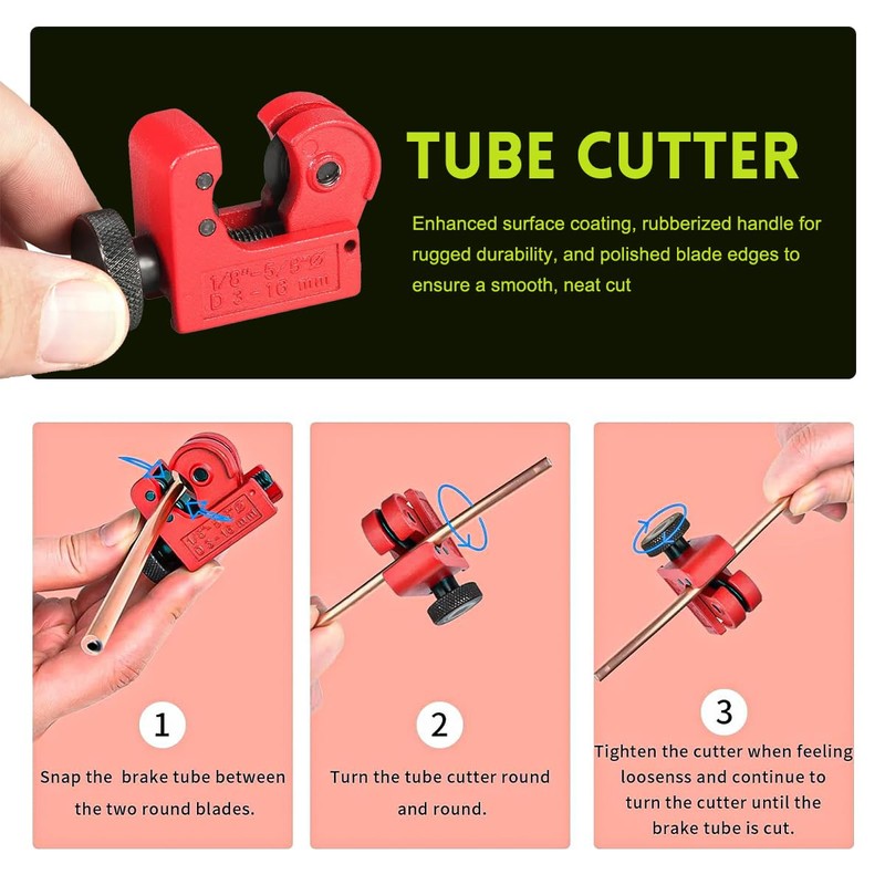 NYTKL Double & Single Flaring Tool Kit, 45 Degrees Flaring
