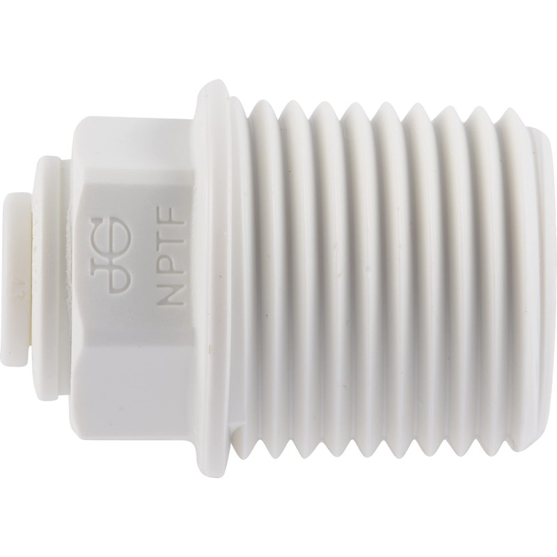 John Guest 1/4 Inch x 1/2 Inch NPT Male Connector,