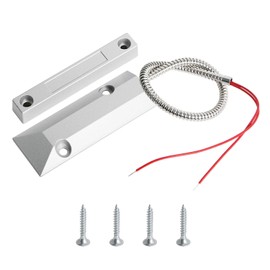 Aoje-Link OC-55 NO Rolling Door Contact Magnetic Reed Switch Alarm Sensor with 2 Wires, Zinc Alloy, 1pcs