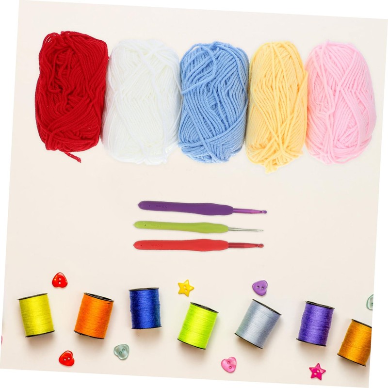 BIUDECO 1 Set Beginner Crochet Kit Complete Crochet with Ergonomic