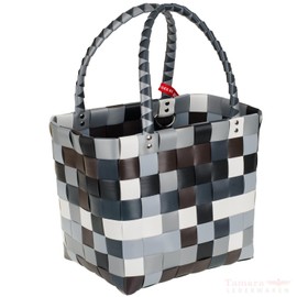ICE-BAG Evergreen Original Shopper 5009 Witzgall Shopping Basket 33 x 28 x 18 cm Grey/White/Brown