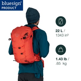Osprey Mutant 22L Climbing and Mountaineering Unisex Backpack, Lemongrass